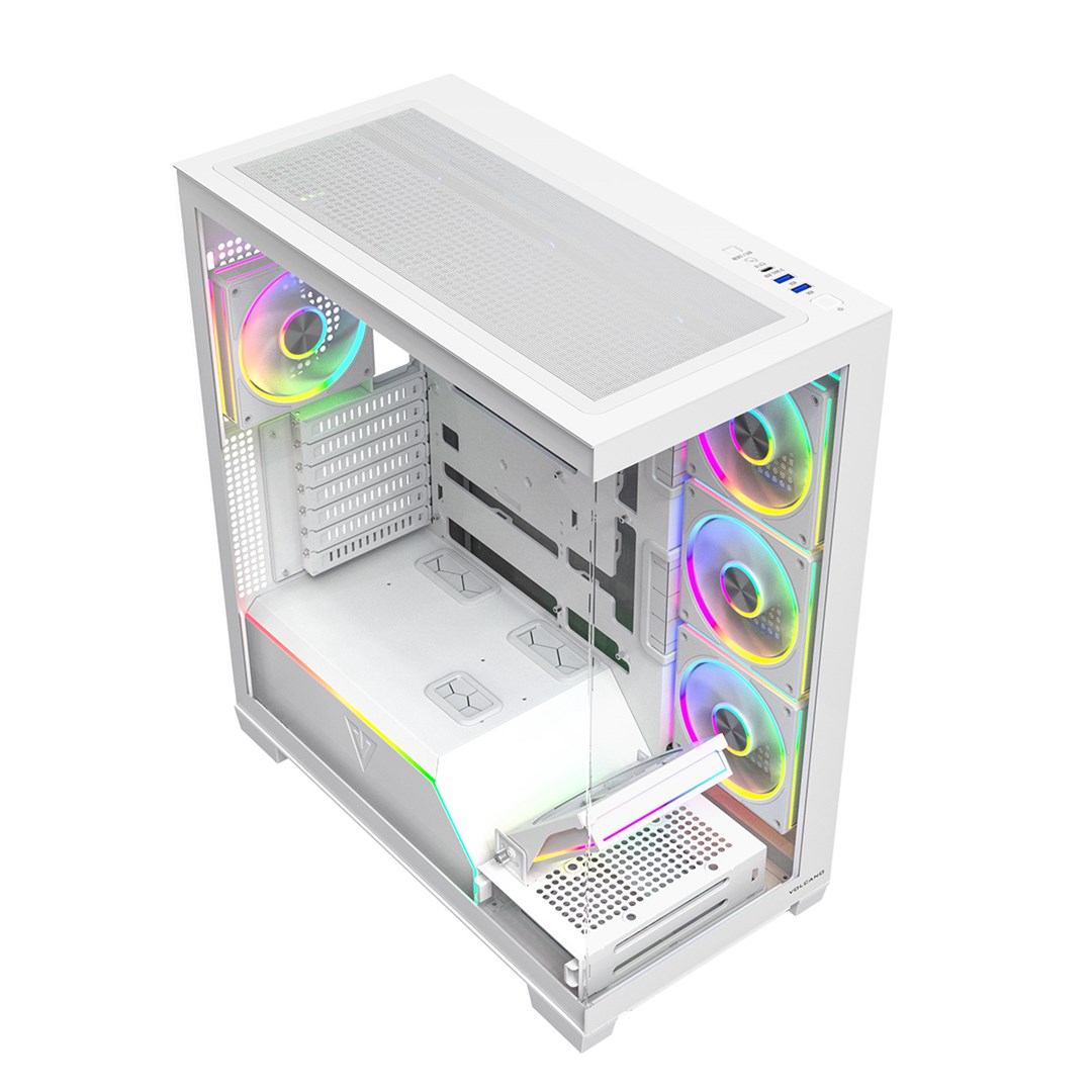 MODECOM OBUDOWA VOLCANO STELLAR PLUS ARGB MIDI 8F WHITE