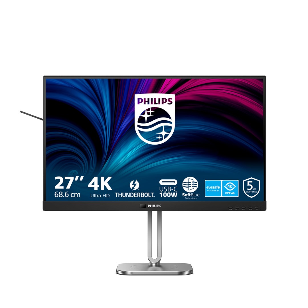 Philips 6000 series 27B2U6903/00 monitor komputerowy 68,6 cm (27") 3840 x 2160 px 4K Ultra HD LED Antracyt