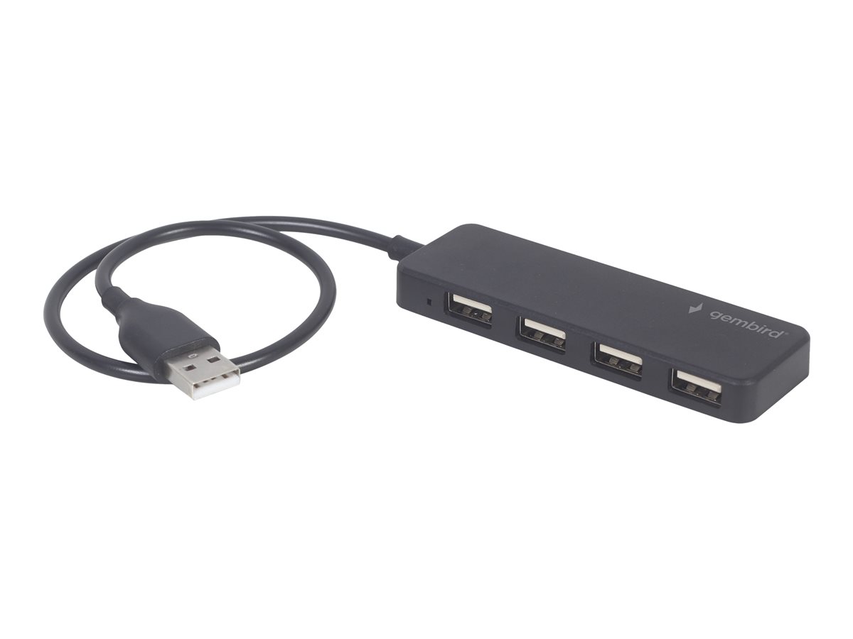 HUB USB 2.0 4-porty, czarny