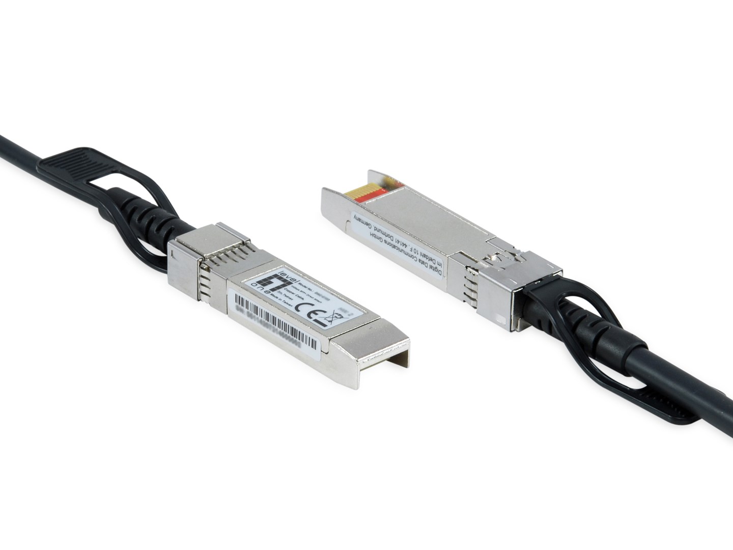 LevelOne DAC-0102 kabel InfiniBand / światłowodowy 2 m SFP+ Czarny