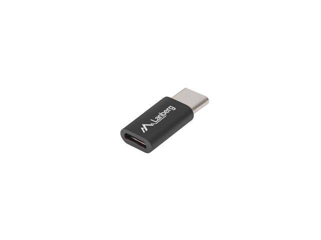 LANBERG AD-UC-UM-02 Lanberg Adapter USB TYPE-C(M)-MICRO-B(F) 2.0 Czarny