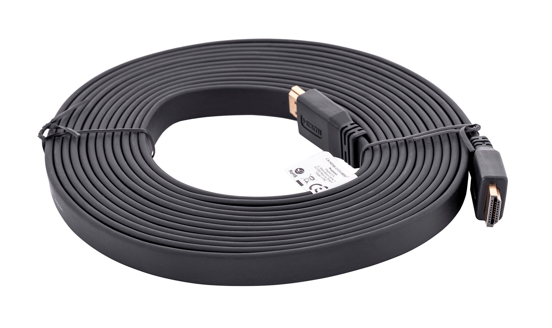 Kabel Lanberg CA-HDMI-21CU-0050-BK (HDMI M - HDMI M; 5m; kolor czarny)