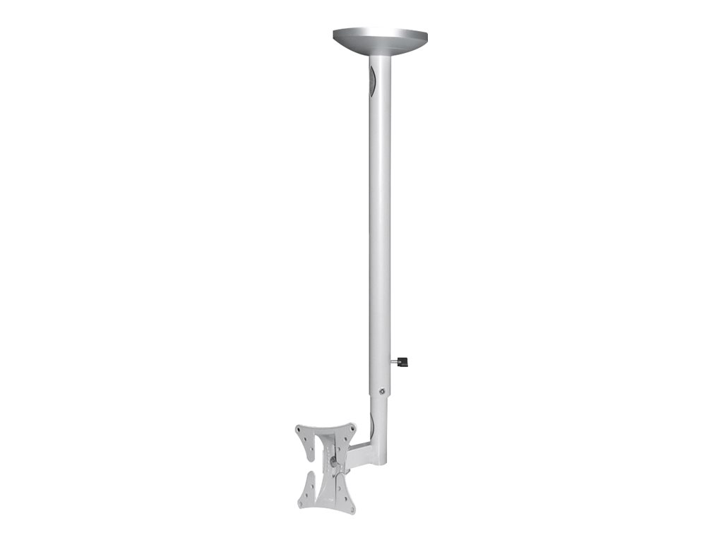 NEOMOUNTS FPMA-C050SILVER Uchwyt sufitowy do monitora 10-30 cali max. 20kg tilt/swivel regulacja wysokości srebrny