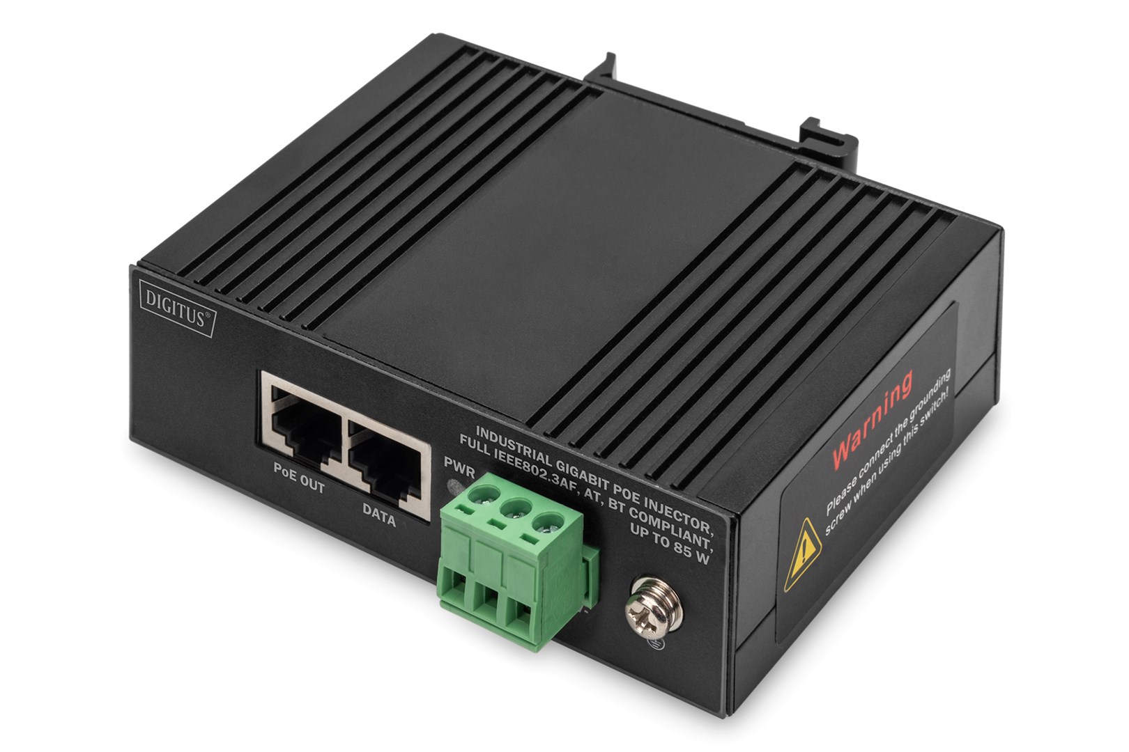 Digitus Gigabit EthernetPoE Injector, przemysłowy