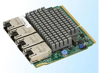 Supermicro SIOM 4-port 10Gbase-T, Intel X550 AOC-MTG-I4T-O
