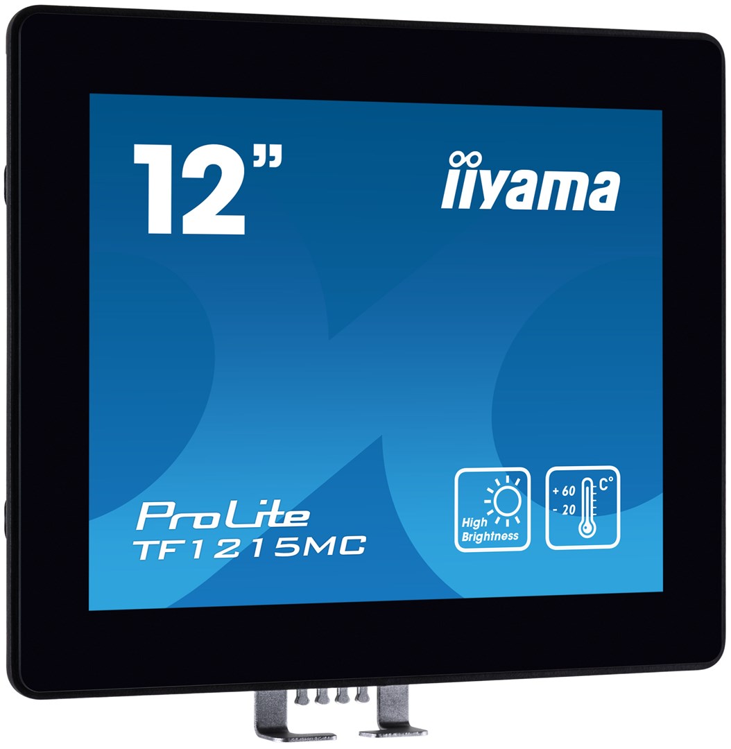 iiyama TF1215MC-B1 monitor komputerowy 30,7 cm (12.1") 1024 x 768 px LCD Ekran dotykowy Czarny