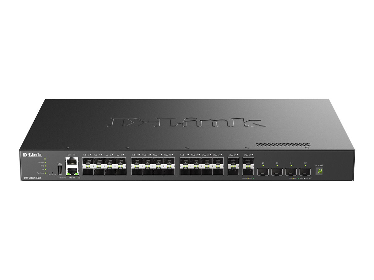 Przełącznik DXS-3410-32SY/E 10G Layer 3 Stackable