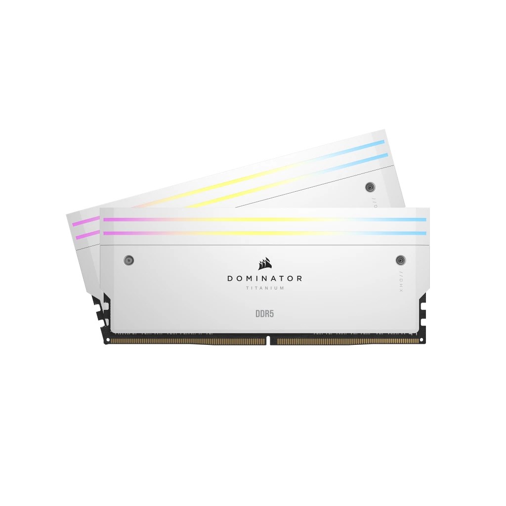 Zestaw pamięci DDR5 32GB PC 7000 CL34 Corsair, 2x16GB, Dominator T RGB White, sprzedaż detaliczna
