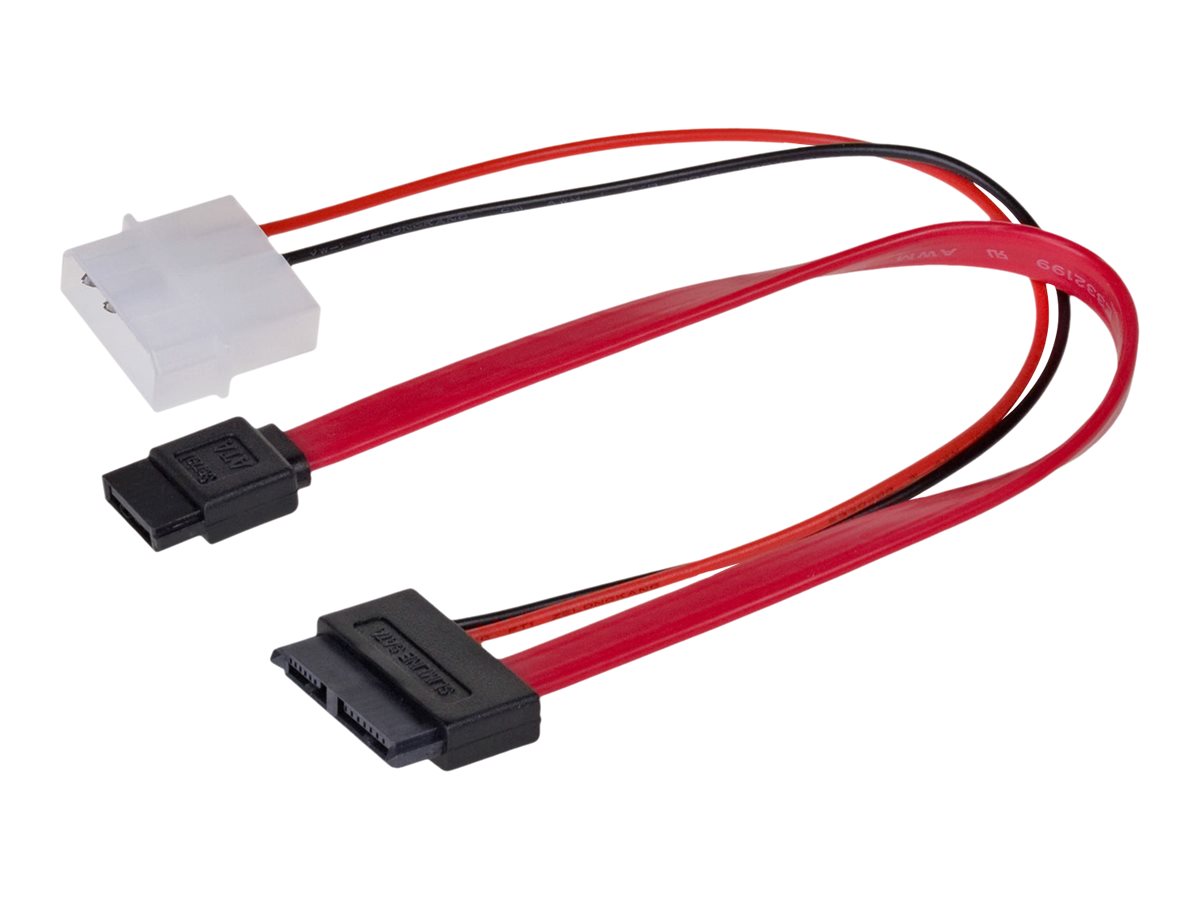 AKYGA Adapter z kablem AK-CA-45 Slimline SATA f / data SATA f / Molex m 2x 35cm
