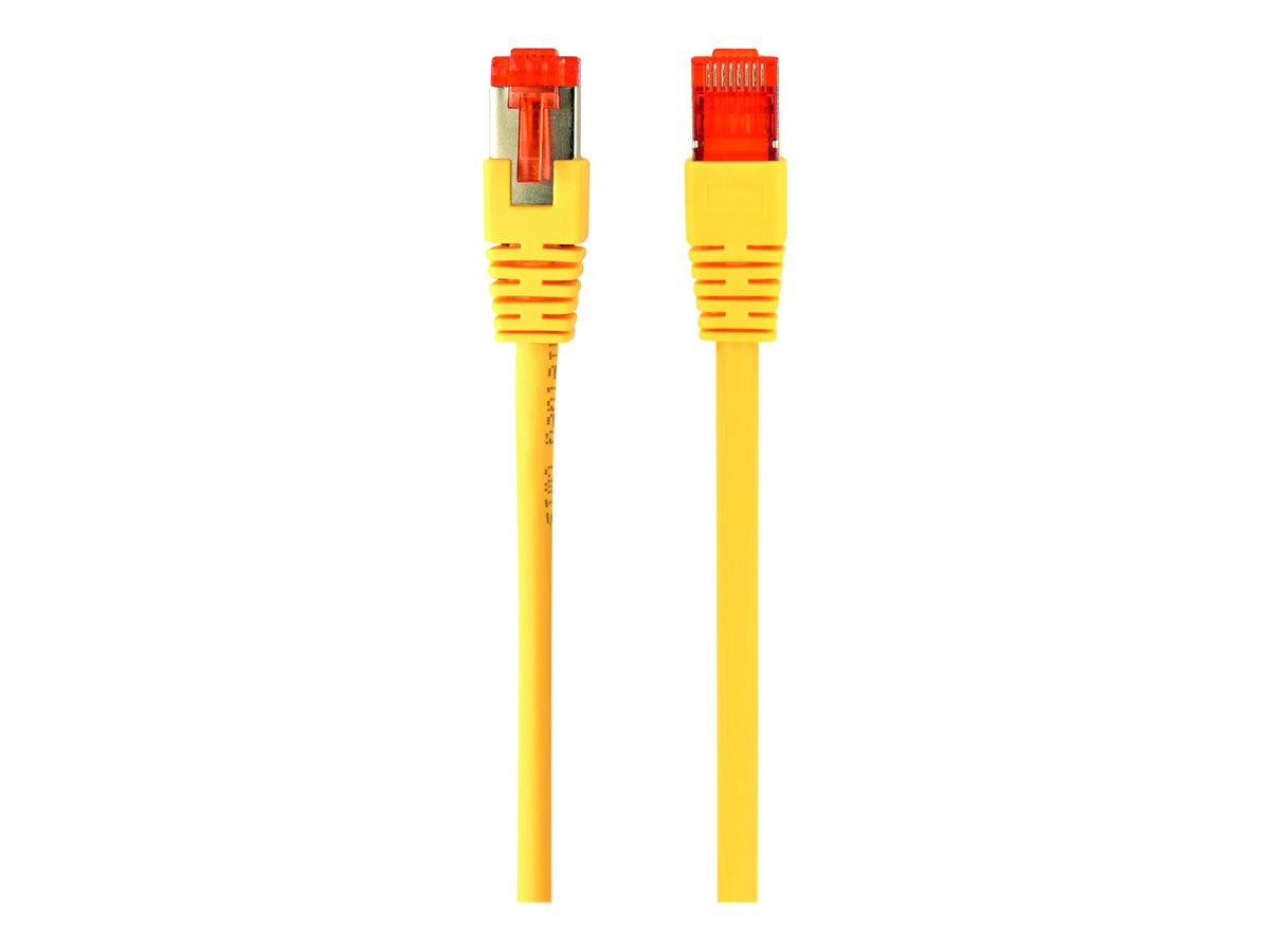 Patch cord Kat.6A S/FTP LSZHCU 0.25m żółty