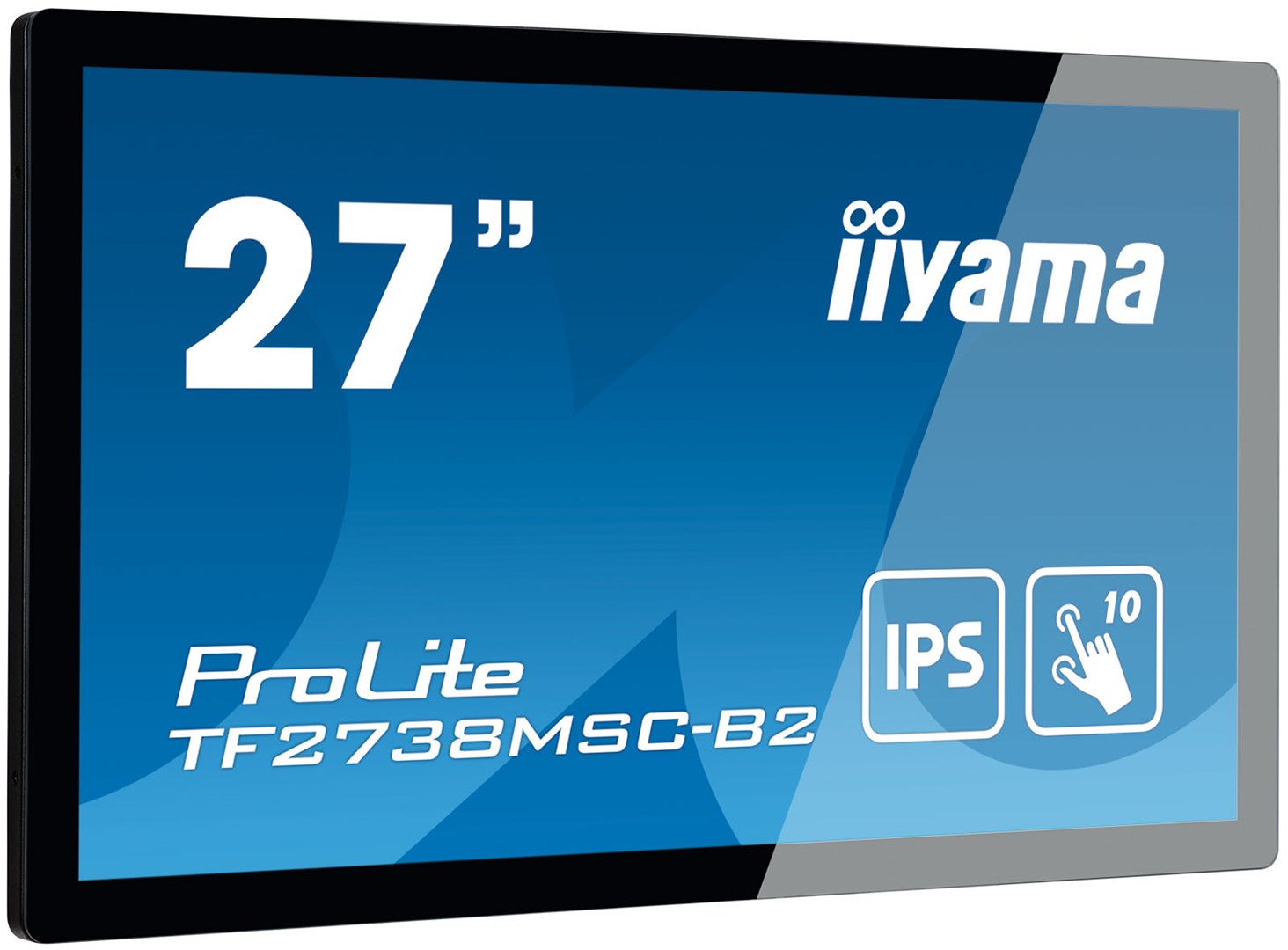iiyama ProLite TF2738MSC-B2 monitor komputerowy 68,6 cm (27") 1920 x 1080 px Full HD LED Ekran dotykowy Przeznaczony dla wielu użytkowników Czarny