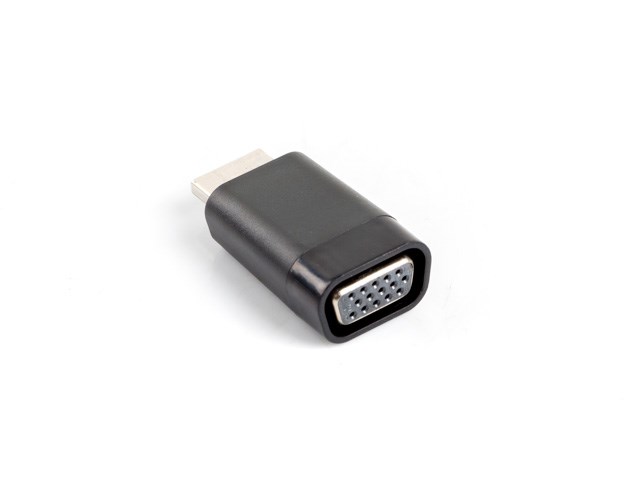 Adapter Lanberg AD-0016-BK (HDMI M - D-Sub (VGA) F; kolor czarny)