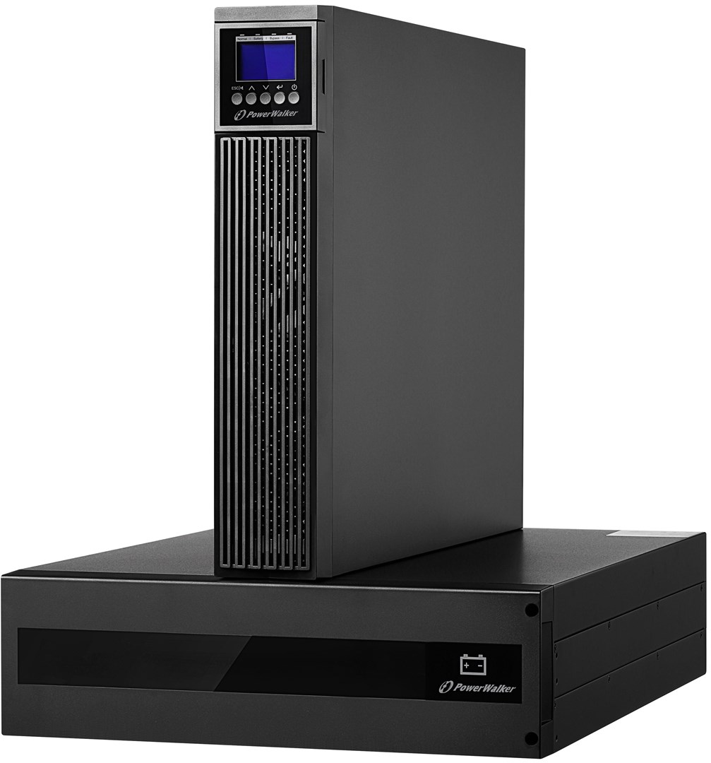PowerWalker VFI 6000 RTG PF1 zasilacz UPS Podwójnej konwersji (online) 6 kVA 6000 W 2 x gniazdo sieciowe