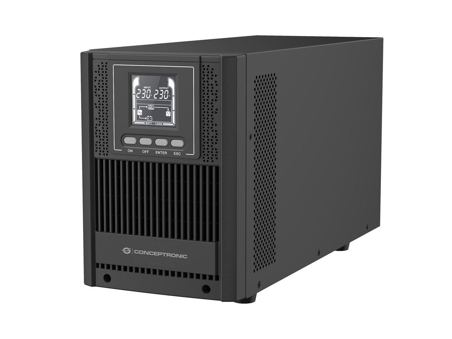 Zasilacz UPS Conceptronic Zeus 2000 VA 1800 W Online, port IEC epo