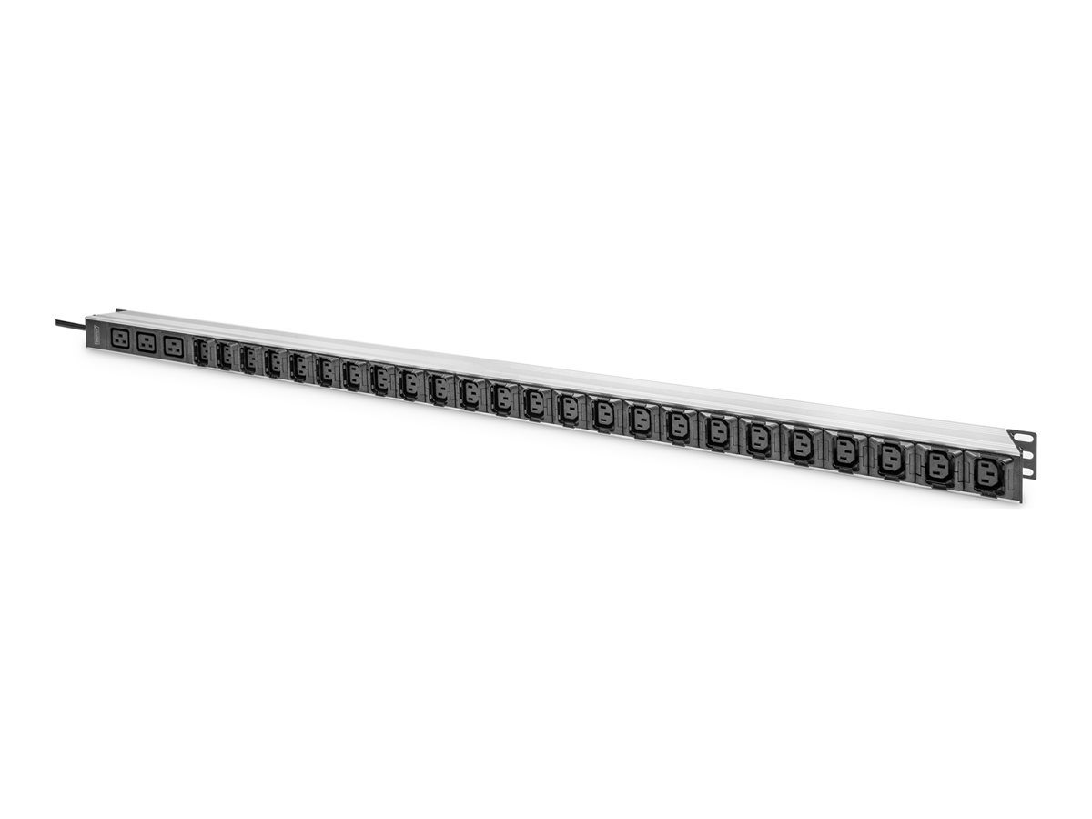 DIGITUS IT BASIC PDU Vertical 16A 24 x C13 3 x C19 1-phase 3m cable IEC309 16A plug
