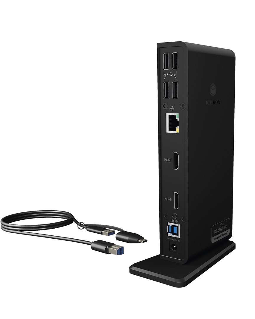 RaidSonic notebook docking station ICY BOX IB-DK2251AC