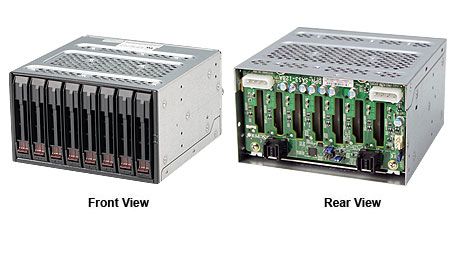 SUPERMICRO Chassis Black SAS3/SATA3 Mobile Rack for 8x2.5inch HDD W/O Fan Modu