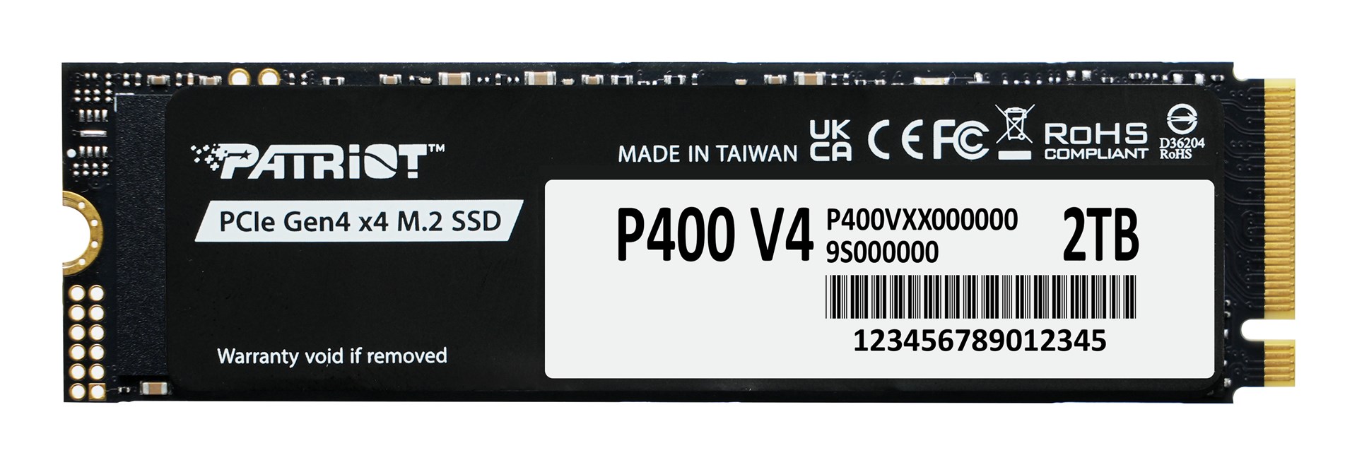 Patriot Memory P400 V4 2 TB M.2 PCI Express 4.0 NVMe