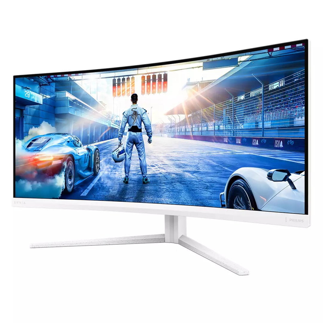 Philips 34M2C5501A/00 monitor komputerowy 86,4 cm (34") 3440 x 1440 px Wide Quad HD LCD Biały