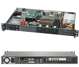 SUPERMICRO SuperServer 1U Single Socket C246 4xDIMM 2xSFF 2x1GbE 1x200W NHP 1Y ACS