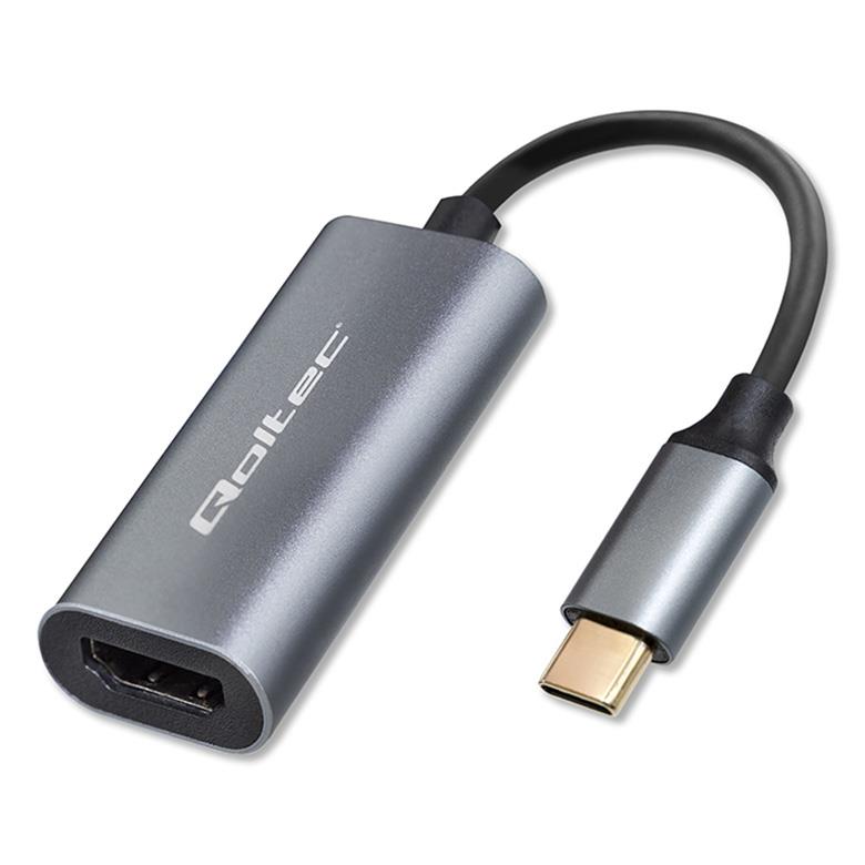 Adapter aluminiowa przejściówka USB-C na HDMI 4K | 60Hz | 32AWG