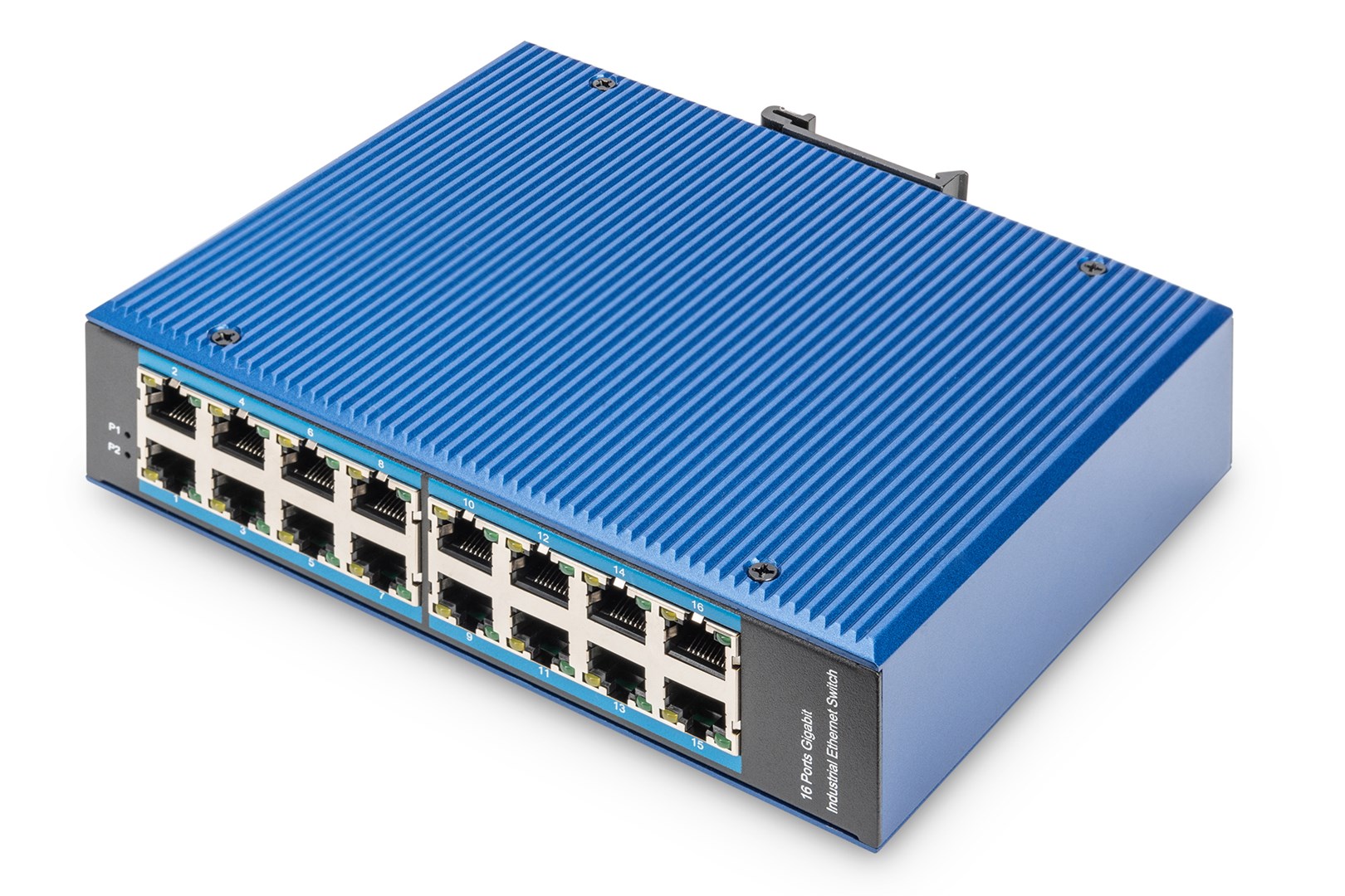 Przemysłowy switch 16x 1000Base-TX DIN rozszerzony zakres temperatur