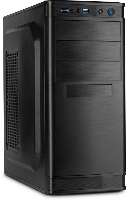 Obudowa Inter-Tech IT-5905 Midi Tower ATX, Micro ATX, czarna, 2x USB3, 4x 3.5", 2x 2.5", 3x 5.25", bez zasilacza