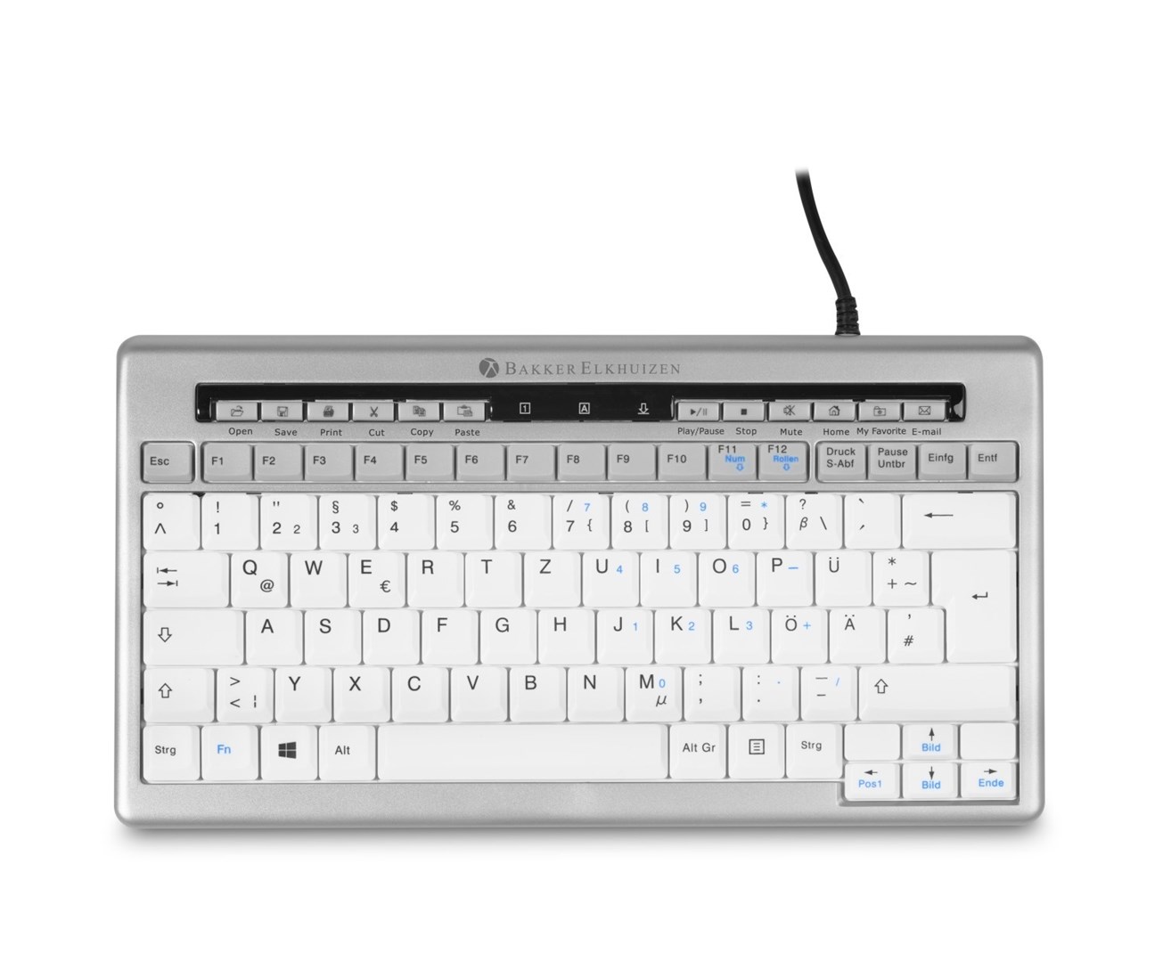 Klawiatura BakkerElkhuizen S-board 840 Design Tastatur (QWERTZ) kompakt/USB