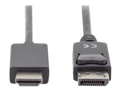 Kabel adapter DisplayPort 1.2 z zatrzaskiem 4K 60Hz UHD Typ DP/HDMI A M/M 1m czarny