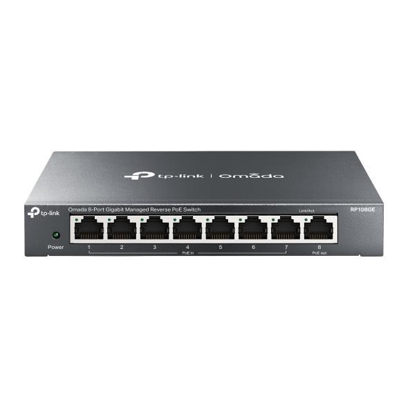 TP-Link TL-RP108GE easy smart switch, 7xGb passive POE-in, 1xGb pas.POE-out