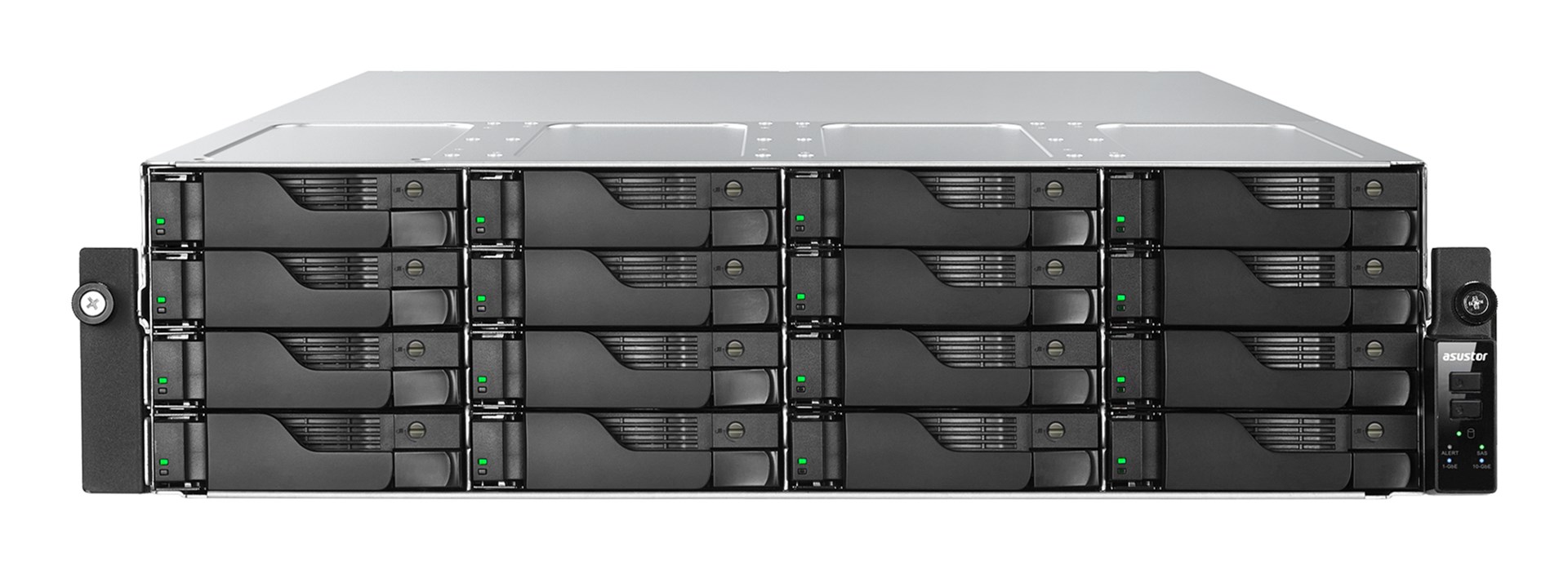 Asustor LOCKERSTOR 16R Pro Gen2 NAS Desktop AMD Ryzen™ 7 7745 16 GB DDR5 0 TB Czarny, Stal