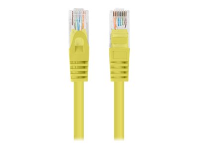 LANBERG Patchcord Cat.6 UTP 0.25m yellow 10-pack