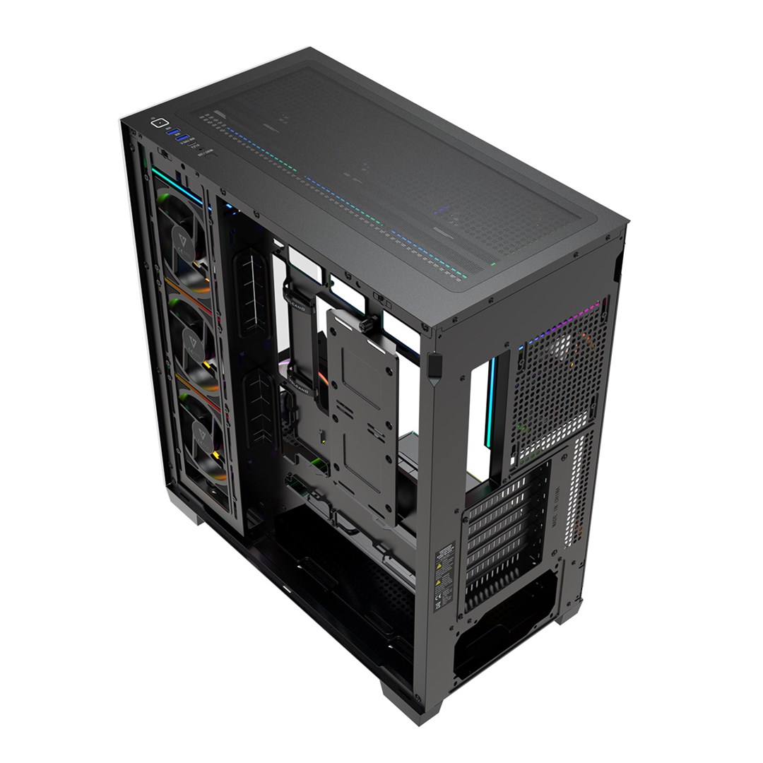 MODECOM OBUDOWA VOLCANO STELLAR PLUS ARGB MIDI 8F BLACK