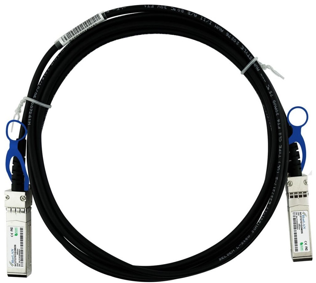 BlueOptics SFP-H25G-CU1M-BL kabel InfiniBand / światłowodowy 1 m SFP28 Czarny