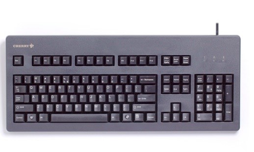 Klawiatura CHERRY TAS G80-3000 Przewodowy DE-Layout z niebieskim przełącznikiem