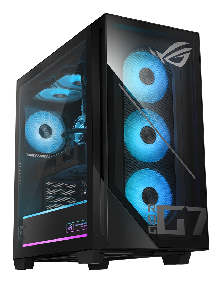 ASUS ROG G700 GM700TZ-R9800X033W AMD Ryzen™ 7 9800X3D 32 GB DDR5-SDRAM 2 TB SSD NVIDIA GeForce RTX 5080 Windows 11 Home Tower PC Czarny