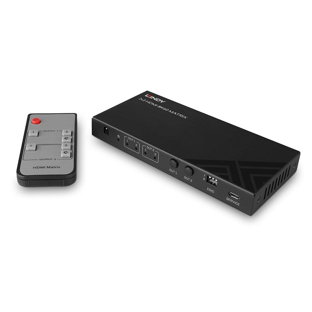Lindy 38313 przełącznik macierzy Przełącznik matrycowy AV 6,2 W
