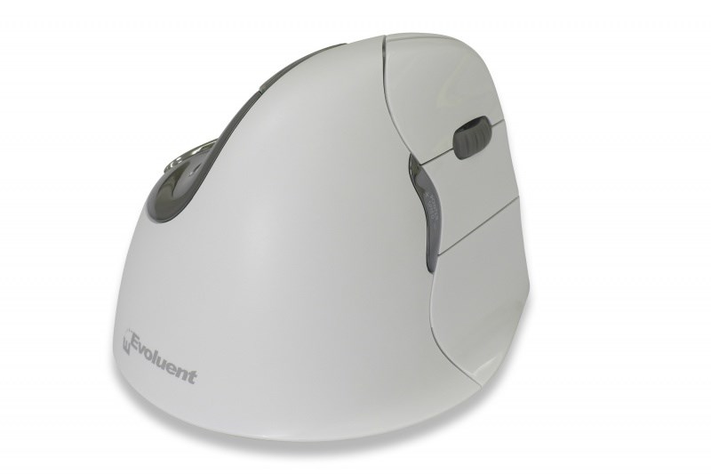 Mysz BakkerElkhuizen Evoluent4 dla praworęcznych, 6 przycisków, Bluetooth, biała