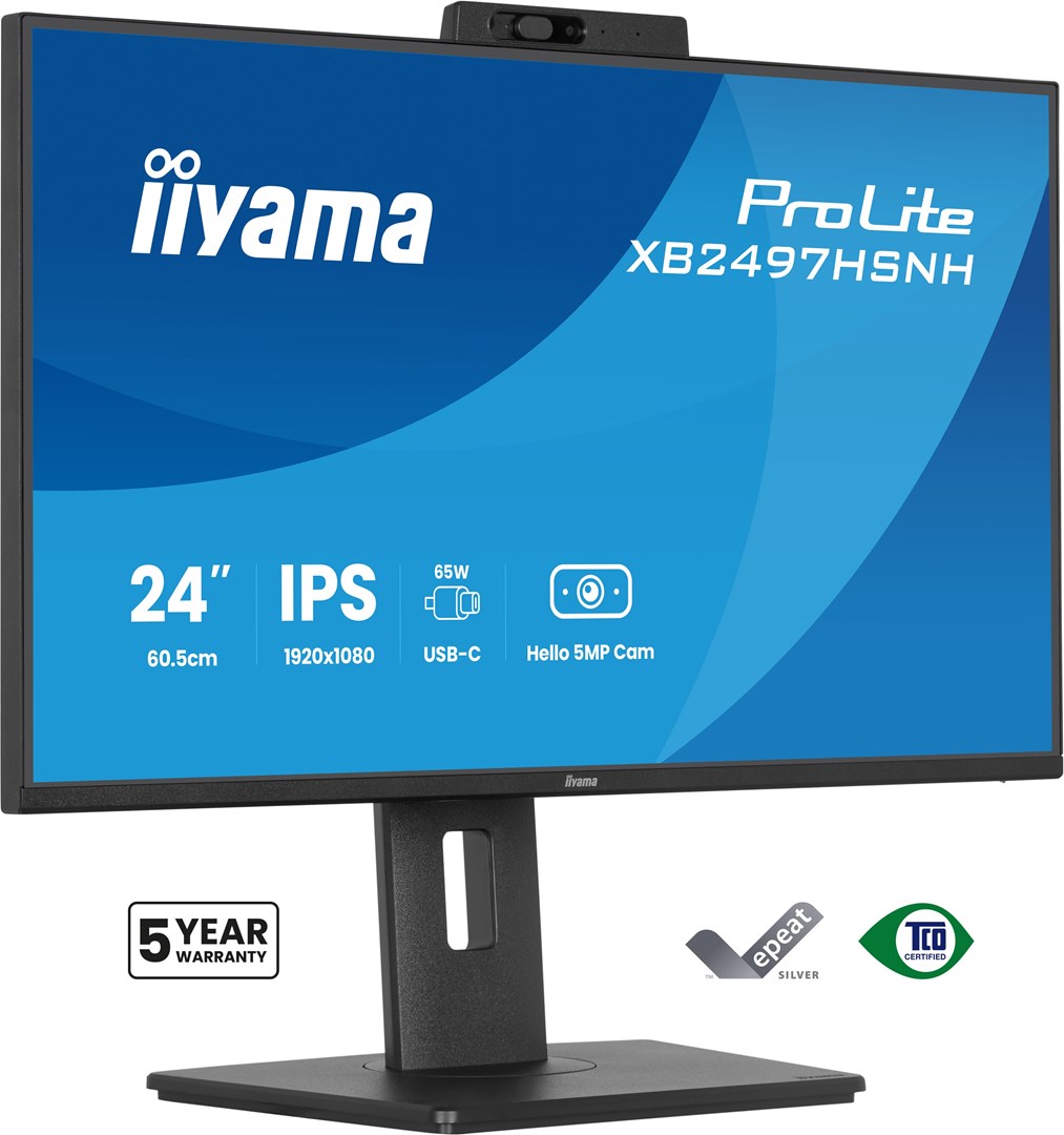 Monitor LCD 23,8" iiyama ProLite XB2497HSNH-B1 IPS LCD 4MS 1920X1080 350CD/M2 HDMI/DP/USB 2 Full HD Czarny
