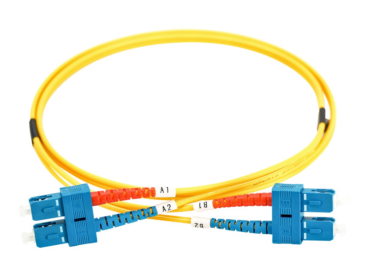 DIGITUS Kabel krosowy (patch cord) światłowodowy SC/SC dplx SM 9/125 OS2 LSOH 5m żółty