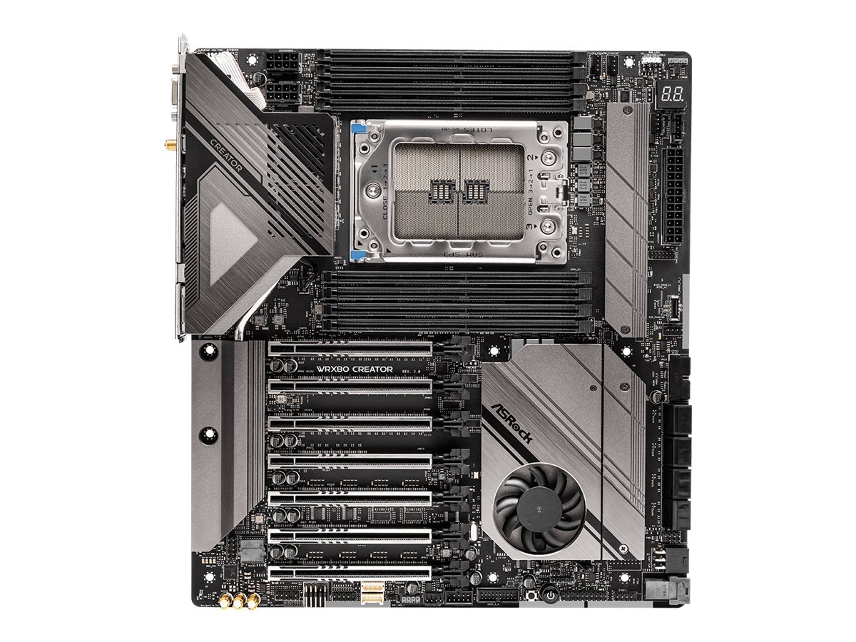 Płyta główna ASRock WRX80 Creator R2.0 sWRX8 Ryzen Threadripper PRO 3000WX/5000WX AMD WRX80 DDR4 E-ATX Wi‑Fi PCIe 4.0 8xSATA3 M.2 USB4