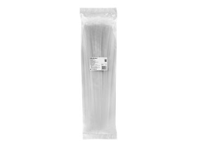 QOLTEC 52238 Opaski zaciskowe wielorazowe trytytki 7.2x450mm Nylon UV Białe