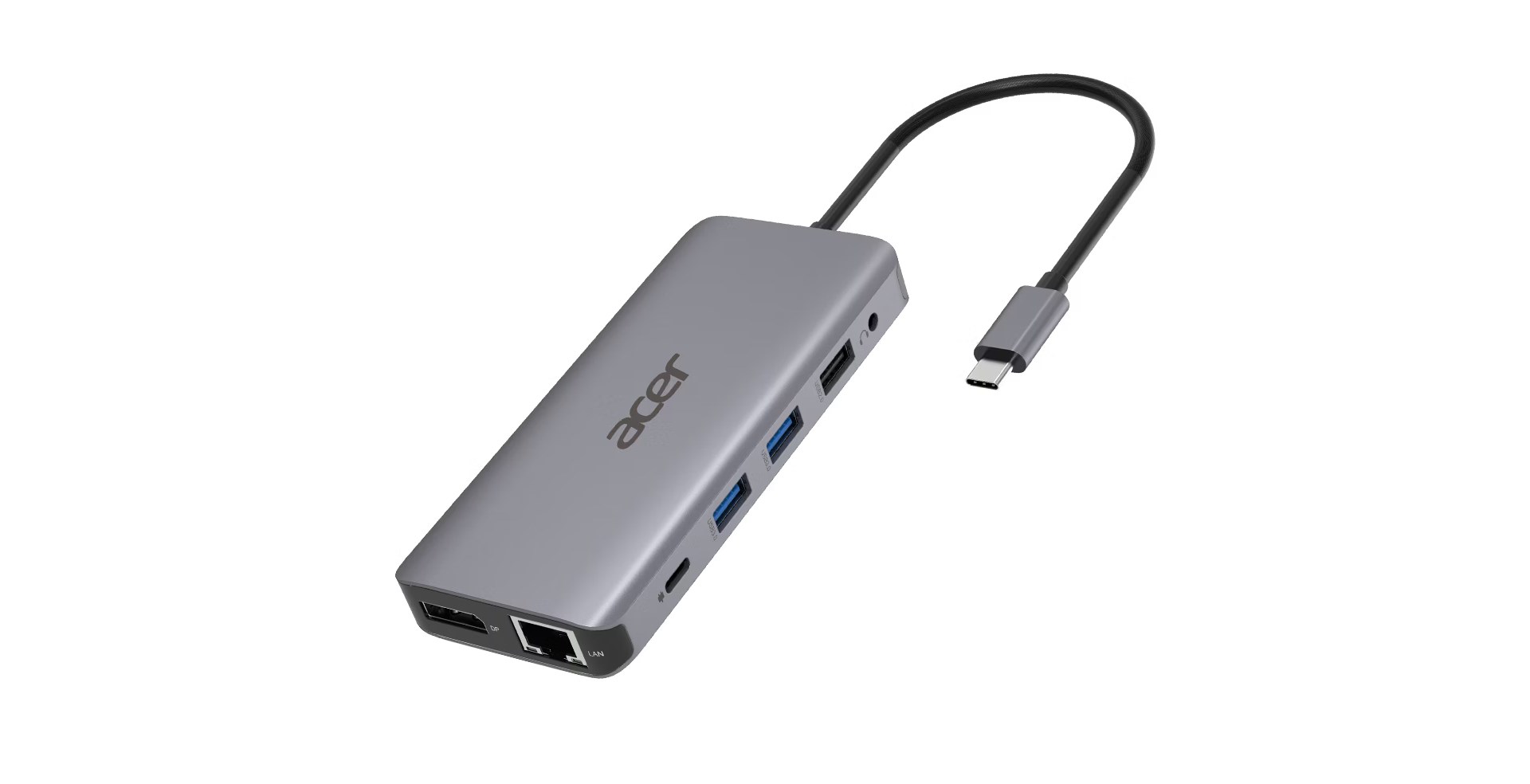 Acer 12-in-1 Type-C Dongle Przewodowa USB 3.2 Gen 1 (3.1 Gen 1) Type-C Srebrny