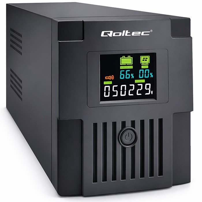QOLTEC ZASILACZ AWARYJNY UPS LINE INTERACTIVE | MONOLITH | 1500VA | 900W | LCD | USB
