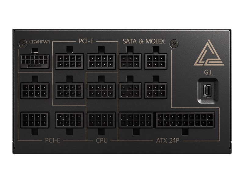 MSI MEG AI1300P PCIE5 moduł zasilaczy 1300 W 24-pin ATX ATX Czarny