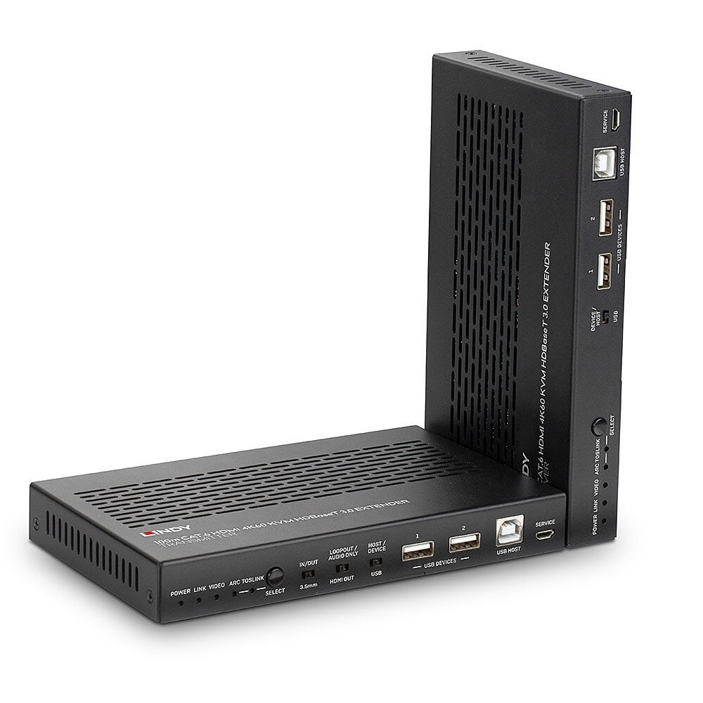 Lindy 38344 przedłużacz KVM Nadajnik i odbiornik