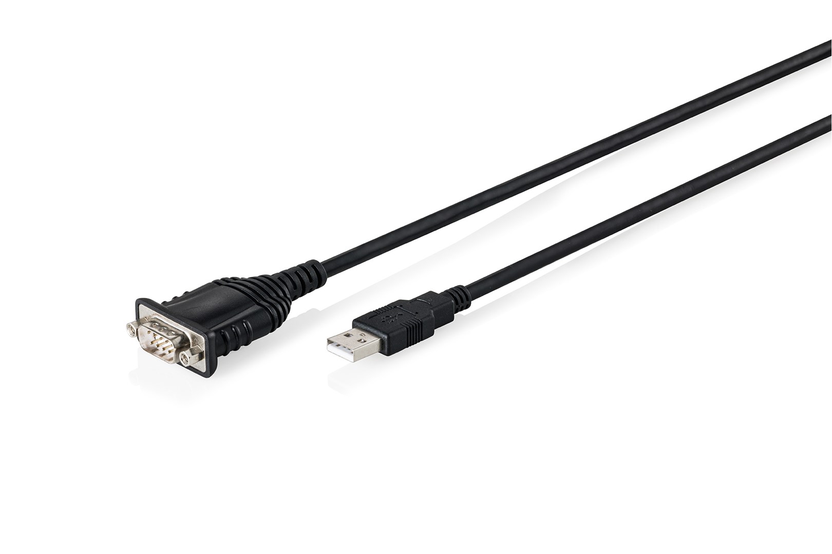 Digitus DA-70172 kabel równoległy Czarny 1,8 m USB Typu-A DB-9