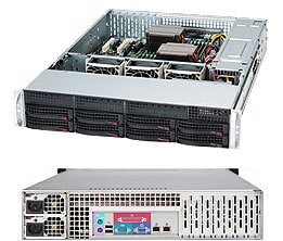 OBUDOWA SERWEROWA SUPERMICRO CSE-825TQC-R802LPB (Black 2U SC825TQC SAS3 LP Chassis w/ Red. 800W PWS)