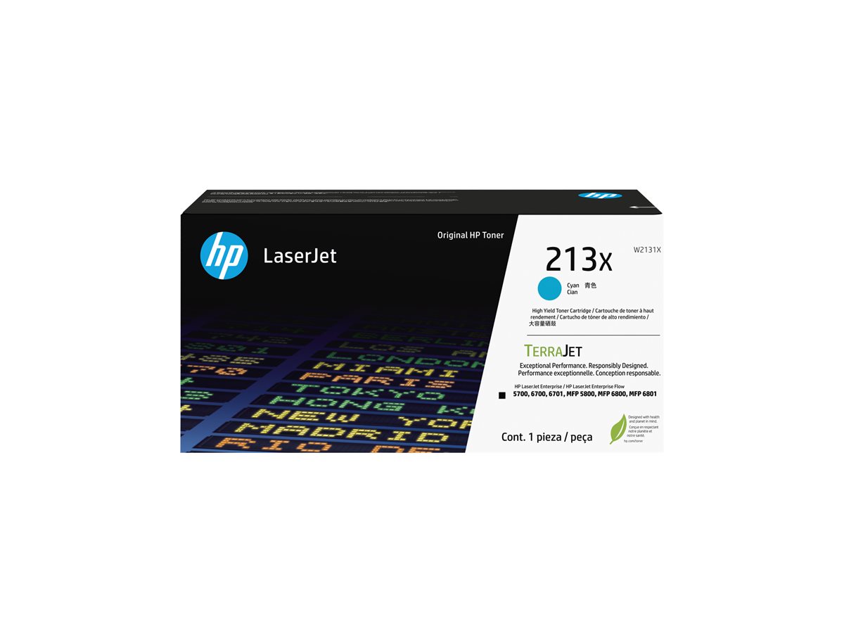 HP 213X Cyan Original LaserJet Toner Cartridge