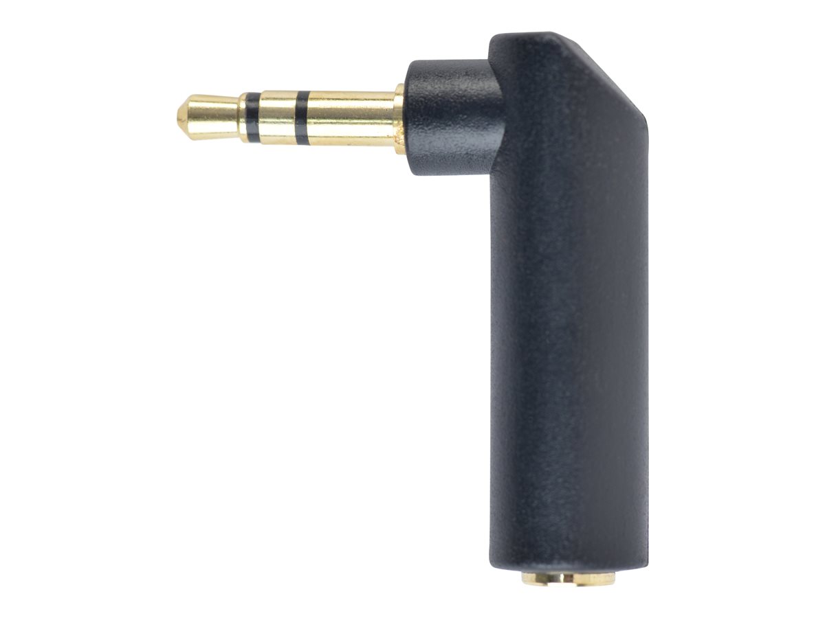 GEMBIRD A-3.5M-3.5FL audio adapter plug 3.5mm right angle adapter 90deg black